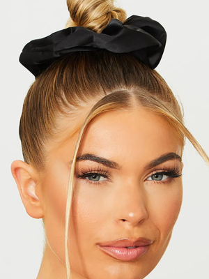 Black Satin Scrunchie