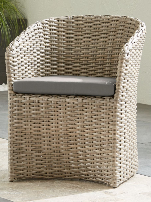 Cayman Outdoor Dining Chair With Graphite Sunbrella ® Cushion