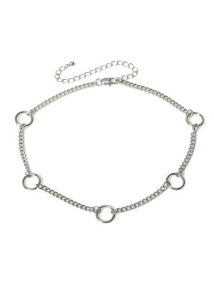 Silver Ring Choker*