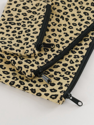 Flat Pouch Set - Honey Leopard