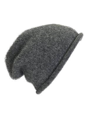 Charcoal Essential Knit Alpaca Beanie