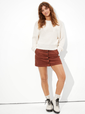 Ae Cable Knit Crew Neck Sweater