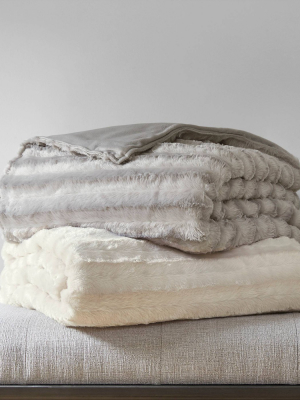 York Faux Fur Weighted Blanket Collection