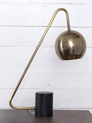 Alton Desk Lamp, Antique Brass