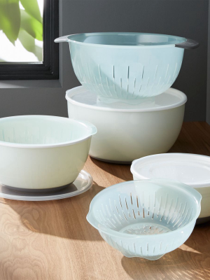 9-piece Oxo ® Nesting Bowls And Colanders And Lids Set