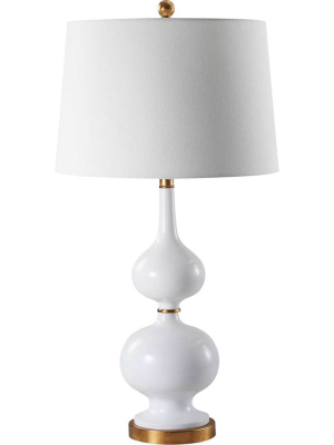 Myla Table Lamp White/gold Leaf (set Of 2)