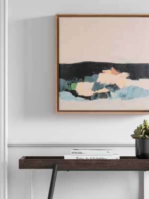 20" X 20" Abstract Seascape Framed Canvas - Project 62™