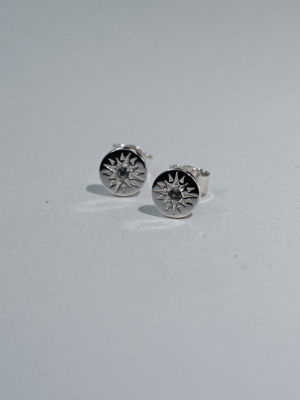 Ursa Studs Stone Set | Sterling Silver