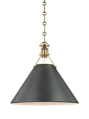 Hudson Valley Lighting Metal No 2 Pendant - Aged & Antique Distressed Bronze