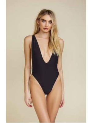 Lux Backless Vintage Style Swimsuit