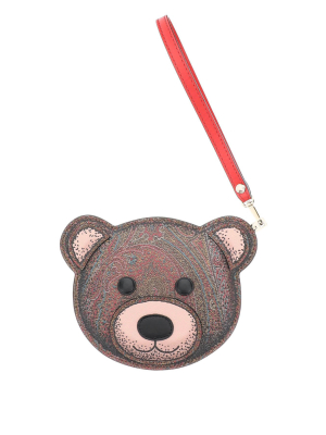 Etro Paisley Patterned Bear Coin Purse