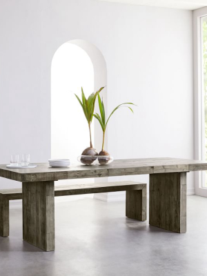 Emmerson® Reclaimed Wood Expandable Dining Table - Stone Gray