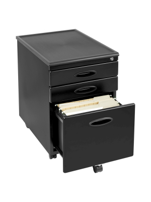 Element Mobile File Cabinet Black - Studio Designs