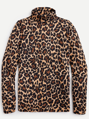 Tissue Turtleneck In Leopard