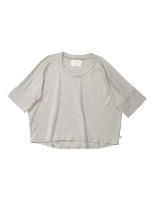 Bacabuche Oversized Jersey Tee - Fawn