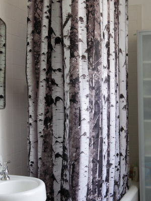 Shower Curtain Birch