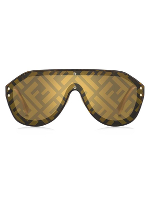 Fendi Eyewear Ff Monogram Aviator Sunglasses