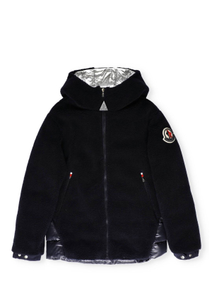 Moncler Enfant Quilted Panel Hooded Jacket