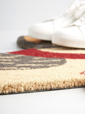 Winter Cozy Corgi Doormat