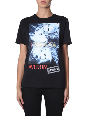 Versace Avedon Logo Printed T-shirt