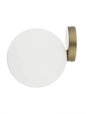 Brass Globe Wall Sconce