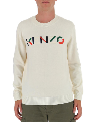 Kenzo Logo Embroidered Knitted Sweater