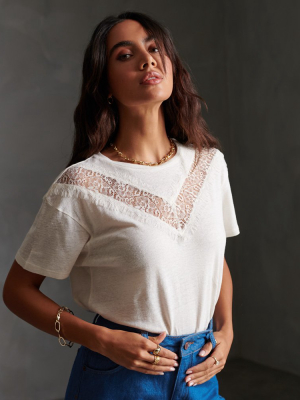 Chevron Lace T-shirt