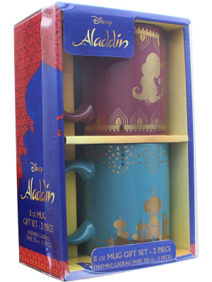 Seven20 Disney Aladdin Princess Jasmine 11oz Ceramic Mug Set | 2 Pack