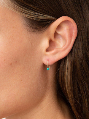 14k Turquoise Earrings