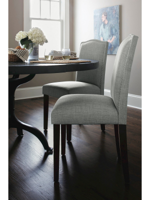 Camelot Nailhead Dining Chair Dove Gray - Threshold™