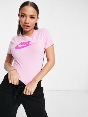 Nike Heritage Bodysuit In Pink