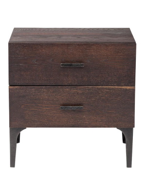 Seared Oak Cabinet Prana Side Table