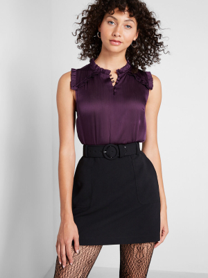 Visual Verve Sleeveless Blouse