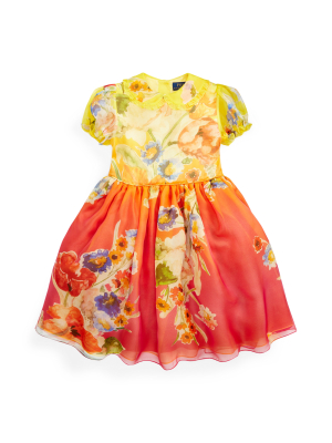 Floral Silk Organza Dress