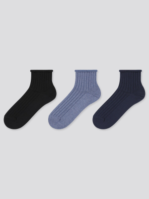 Women Crew Toproll Socks (3 Pairs)