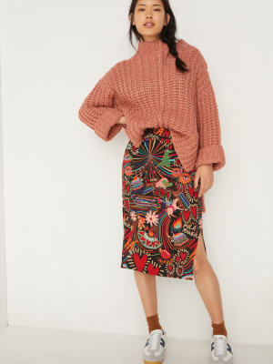 Farm Rio Danette Slim Midi Skirt