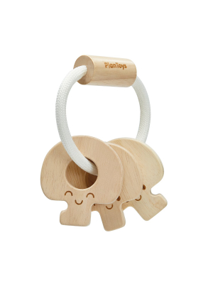 Plantoys Baby Key Rattle Natural