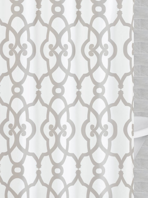 The Dove Grey Florentine Shower Curtain