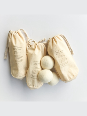 Wool Dryer Balls - Set Of 3