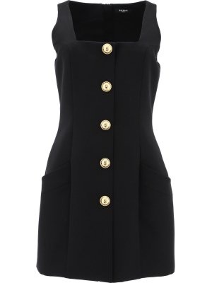 Balmain Square-neck Mini Dress