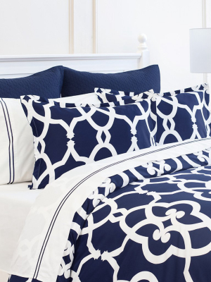 Navy Pacific Duvet Cover