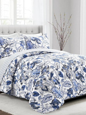 Lush Décor Cynthia Jacobean Quilt & Sham Set