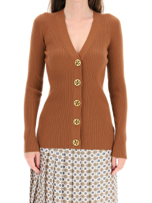 Tory Burch Ribbed Knit Cardigan