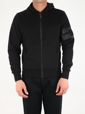 Moncler Logo Patch Zip-up Hoodie