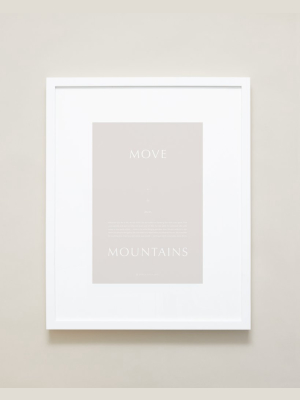 Move Mountains Iconic Framed Print