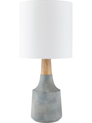 Keaton Table Lamp Denim/white/charcoal