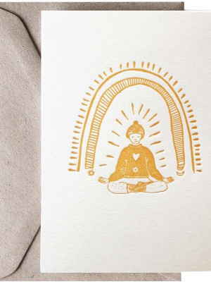 Cosy Meditation Greeting Card