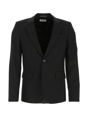 Saint Laurent Single-breasted Straight Collar Jacket