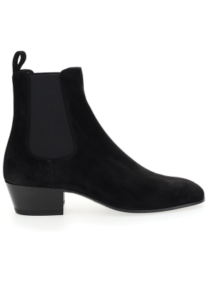 Saint Laurent Block Heel Ankle Boots