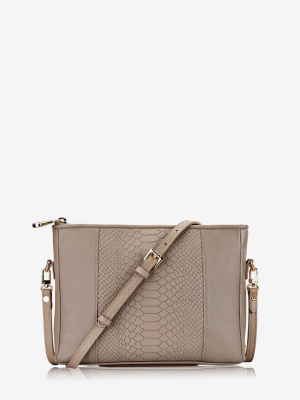 Gigi New York Beige Hailey Crossbody Bag